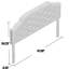 Tête de lit en tissu gris pour lit simple avec coutures élégantes en losange et détails cloutés revêtus d'un magnifique motif capitonné-1010827357