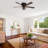 Hentges 48" W Caged Ceiling Fan with Light