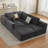 Brigitte Corduroy Upholstered Sectional 6-Piece Modular Sofa Set-1331712951