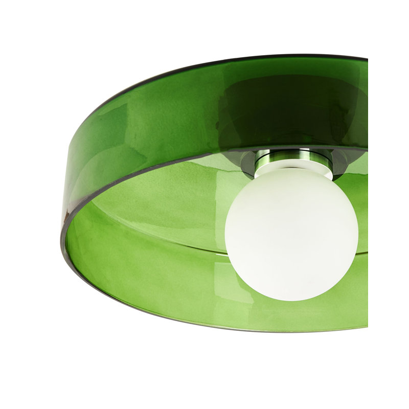 Ceiling Lamp LUGUSE Glass, Green, Black