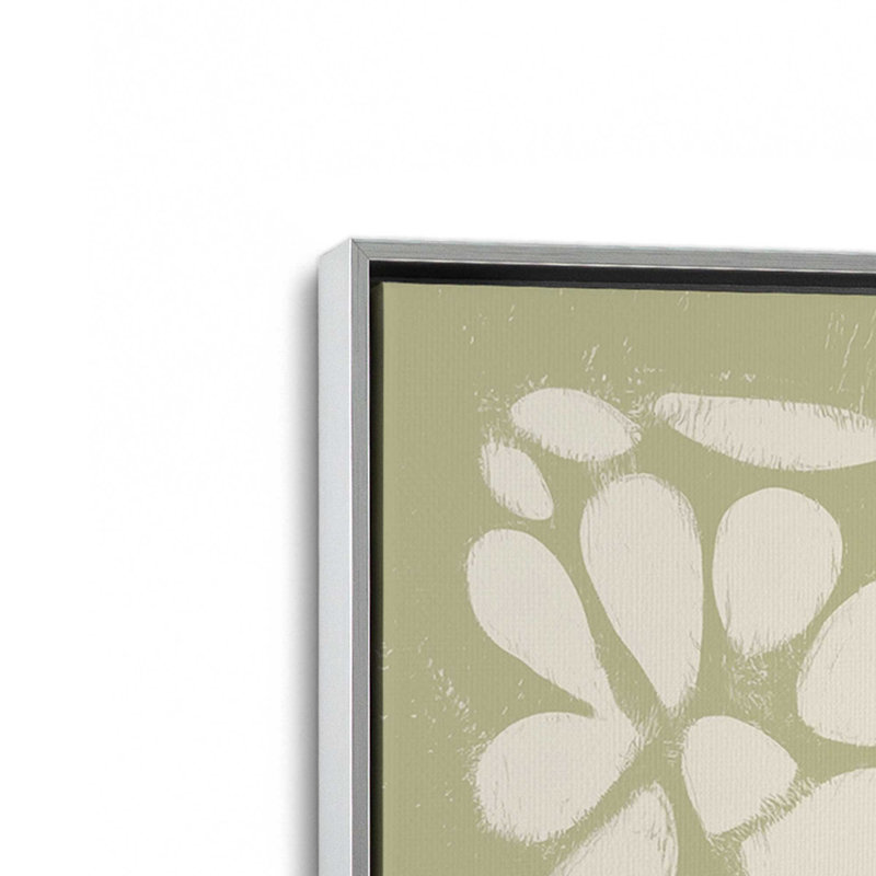 Ensemble de 2 impressions «Whimsy in Bloom», 36 po x 24 po, Cadre flottant en chrome poli