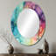 Miroir mural bleu sarcelle Borealis-1607466260