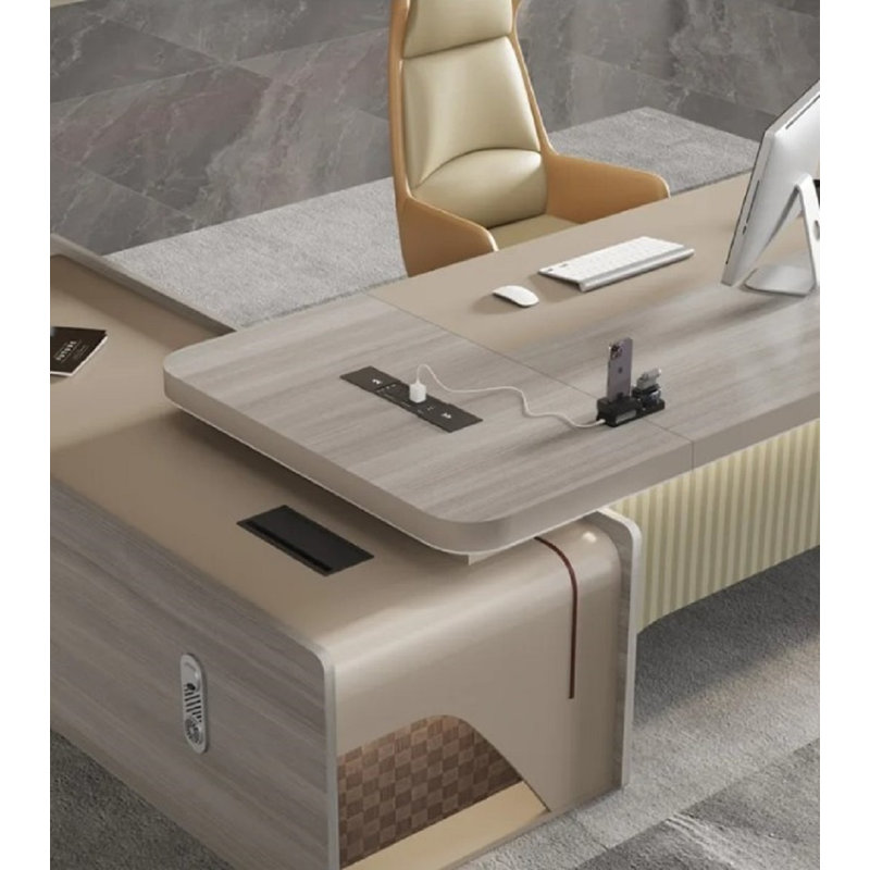 Chinonye Executive Desk, 75cm H x 240cm W x 90cm D