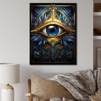 «Johnathen Symbols Eye of Horus», reproduction sur toile