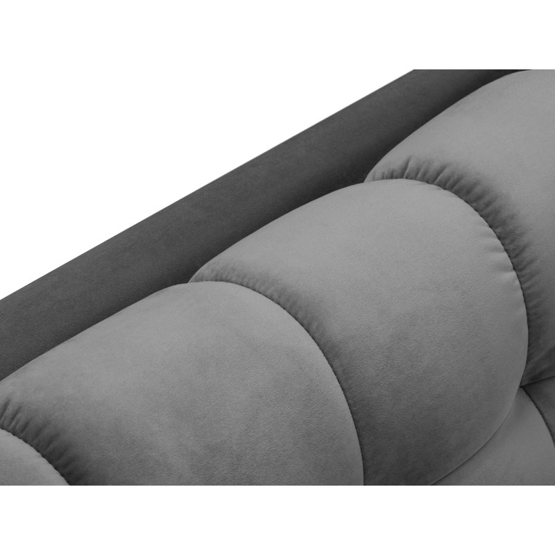 Adoraim 5 Seater Corner Sofa , Light Grey, Gold, Left Hand Facing