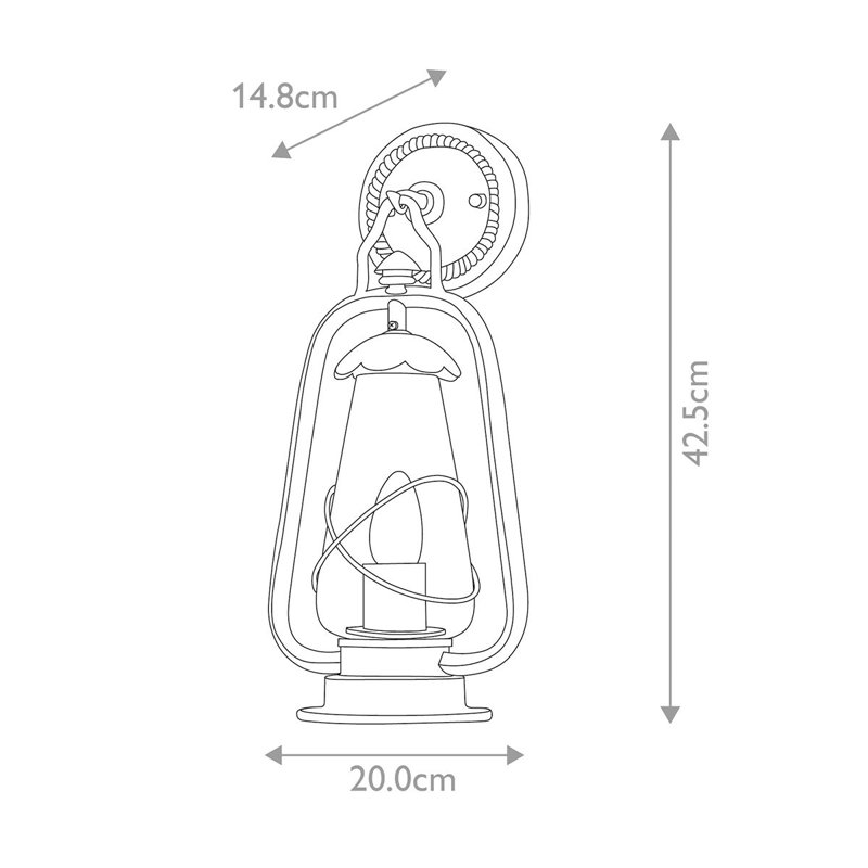 Southhampton Old Bronze Outdoor Wall Lantern