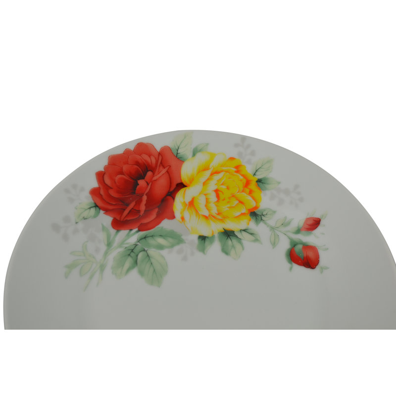 Service de table - Service pour 4 avec accents floraux roses