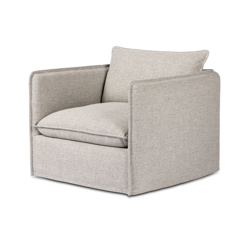 Andre Swivel Armchair, Alessi Slate Polypropylene/Olefin