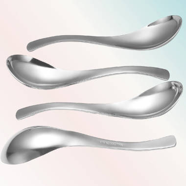 Durable Stainless Steel Square Head Spoon For Sweet And - Temu