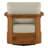 Solid Acacia Wood Swivel Patio Armchair