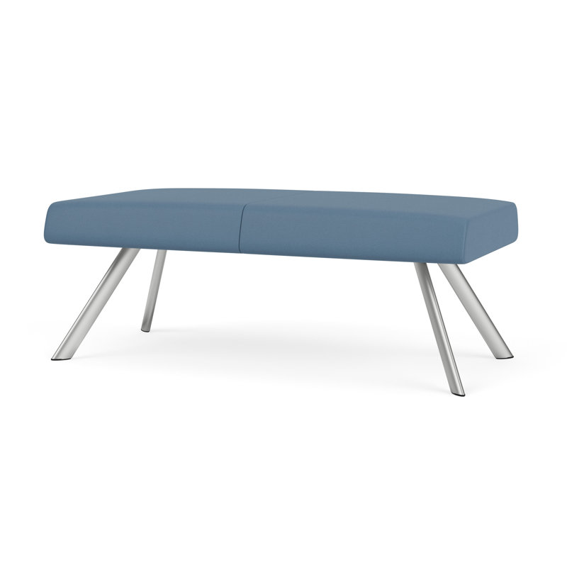 Banc de réception Willow, Argent argent, Open House Quarry Blue - Tissu uni