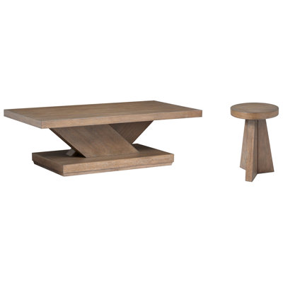 Rimmer Rectangular Cocktail Table With Accent End Table