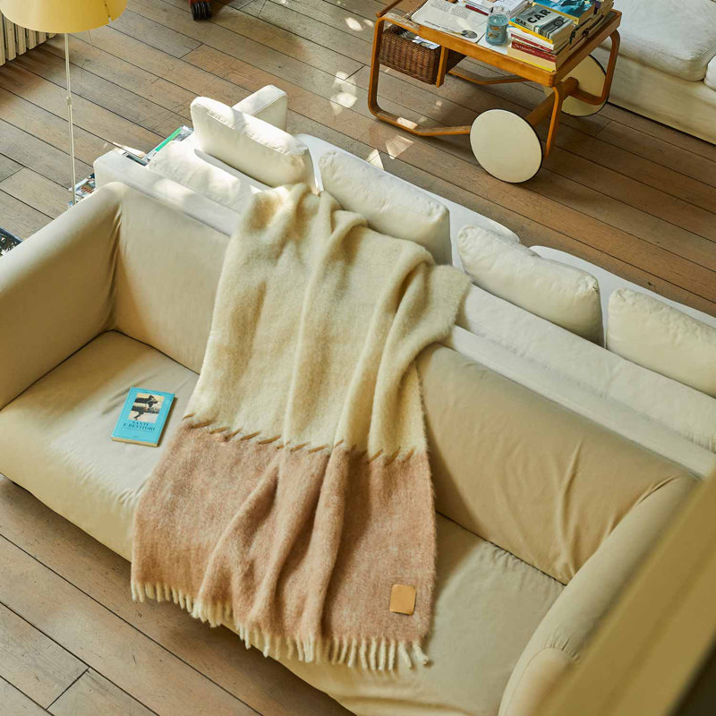 Hand Woven Blanket, Beige