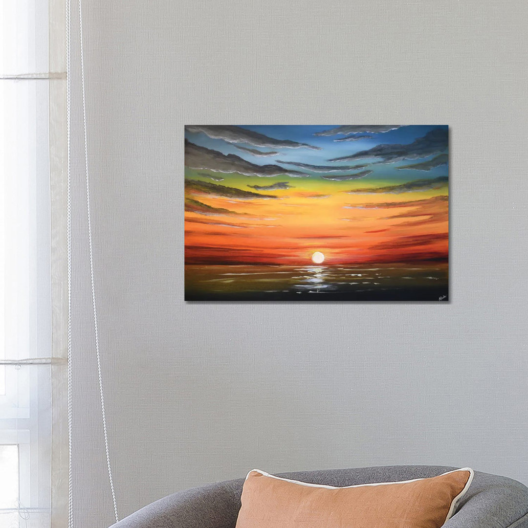 A Beautiful Sunset von Aisha Haider - Galerie-verpackte Leinwand Giclée