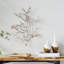 Sculptures murales en métal avec accents d'oiseaux 17 x 5,5 x 22 po