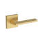 Anaheim Hills Passage Lever with Contemporary Square Rose in Unlacquered Brass-778141853