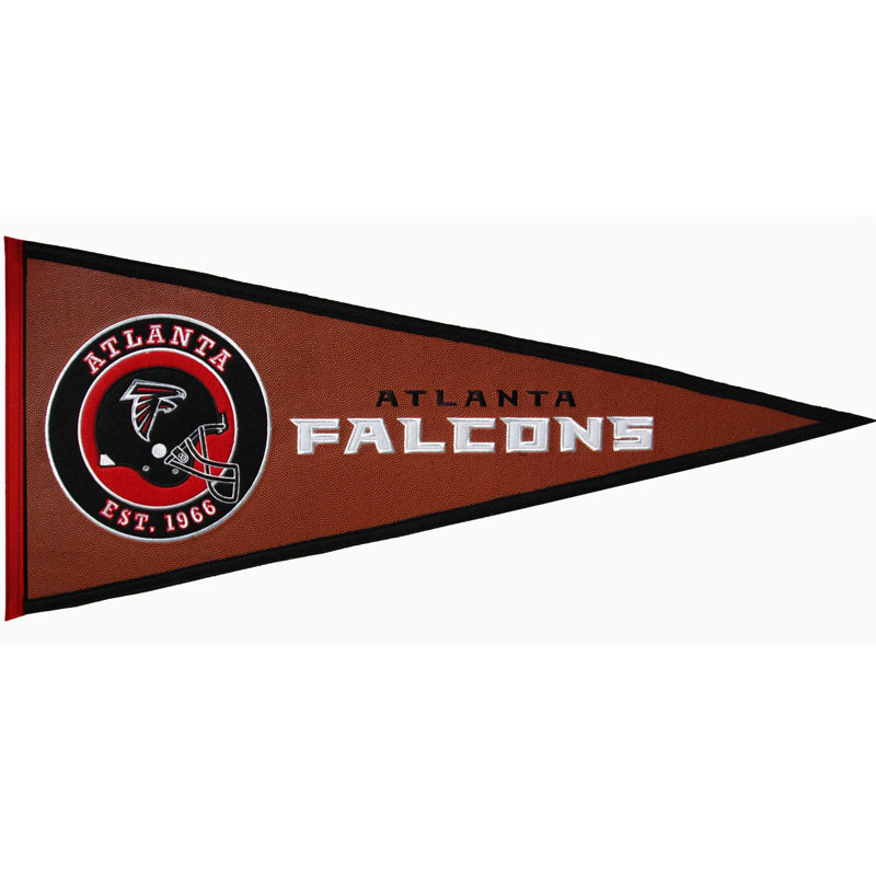 NFL Double Sided 13'' H x 32'' W Wool Pennant, Atlanta Falcons