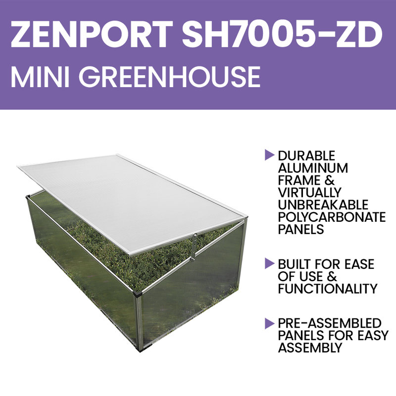 42" W x 18" D Cold Frame Greenhouse