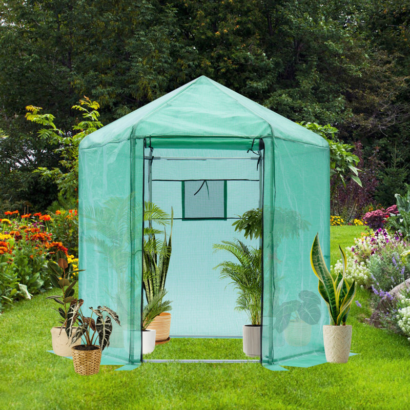 Isolation imperméable et épaisse renforcée à effet de serre en plastique renforcé à effet de serre (6,9 x 7,5 pi)