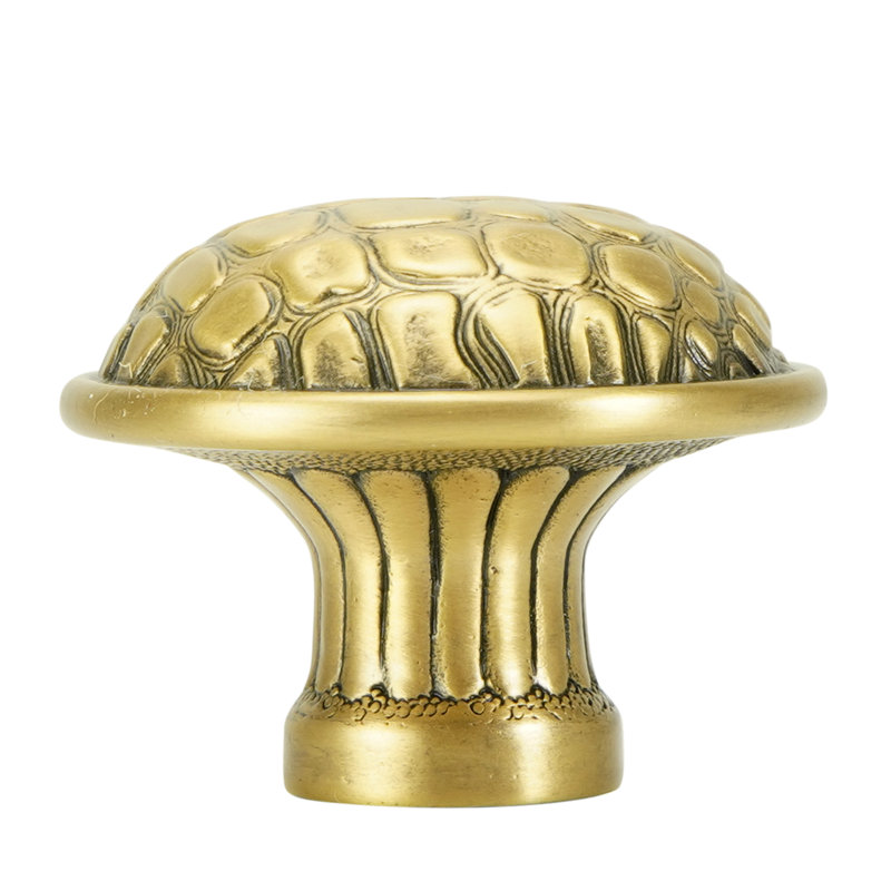 ALLIGATOR KNOB FLORENTINE, Museum Gold