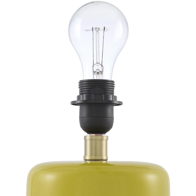 Wrightstown Table Lamp, Grass Green, White
