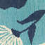 Tapis bleu / bleu marine Aganlane Blossoms-1130677491