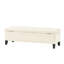 Bouton, couture de diamant, contemporain, beige, rangement, pieds amovibles, charnières, couvercle lisse, fonction contemporaine requise, couvercle à charnières, sièges supplémentaires inclus-131258363