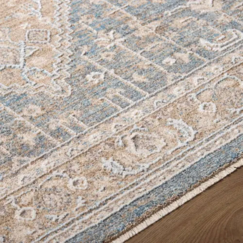 Wandalea tissé à la machine, Ivory/Tan/Brown/Grey/White/Black, Rectangle 7'10" x 10'2"