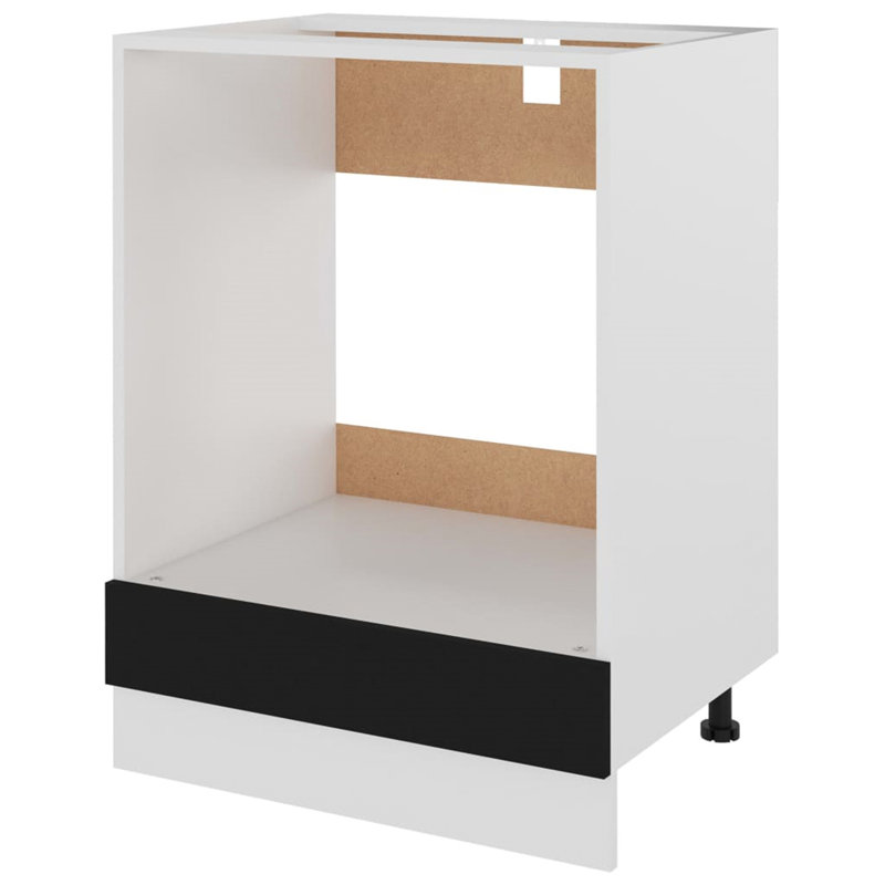 Oven Cabinet 60X46x81.5 Cm, Black