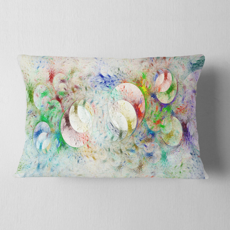 Coussin lombaire en verre décoratif fractal Abstract