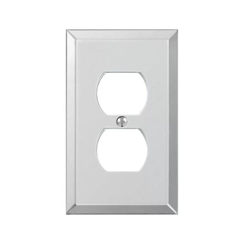 Clear Acrylic 1-Gang Duplex Outlet Wall Plate