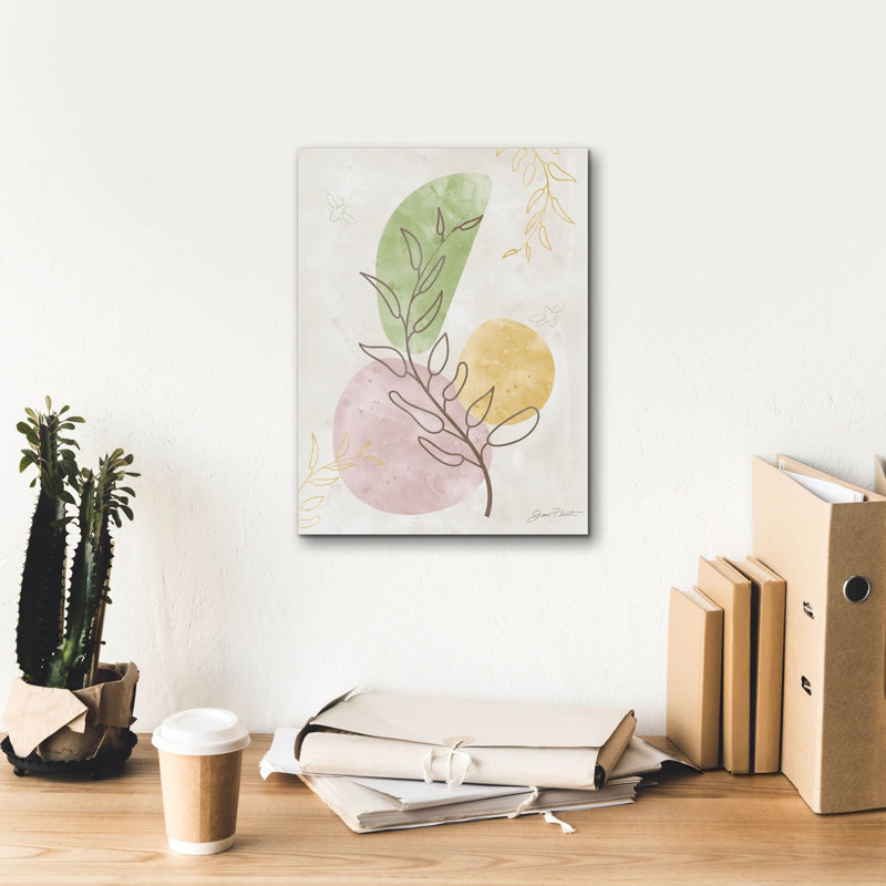  «Organic Abstract 1» par Jean Plout, art mural sur toile, 12 po x 16 po