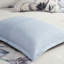 Édredon 8 pièces en coton grand bleu - décoration avec ornement floral, rembourrage, comprend 1 édredon, 2 taies décoratives européennes, 3 coussins décoratifs, jupe de lit, articles de chambre lavables à la machine-116011604-116011607