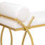 Flaxville Faux Leather Upholstered Bench