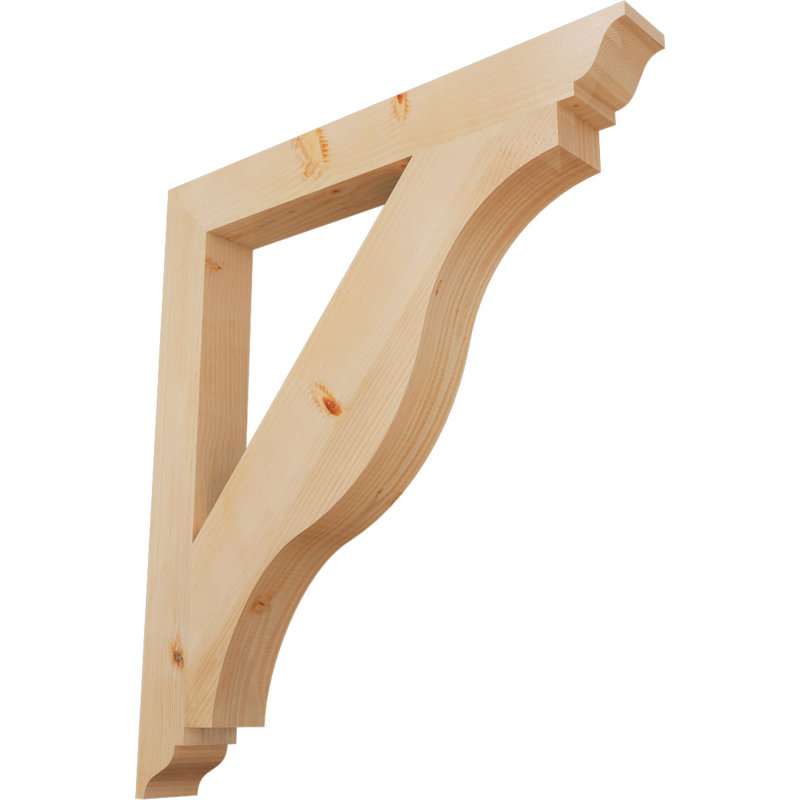 Support traditionnel Funston, Douglas, Lisse, H 38 po x l 3,5 po x P 34 po