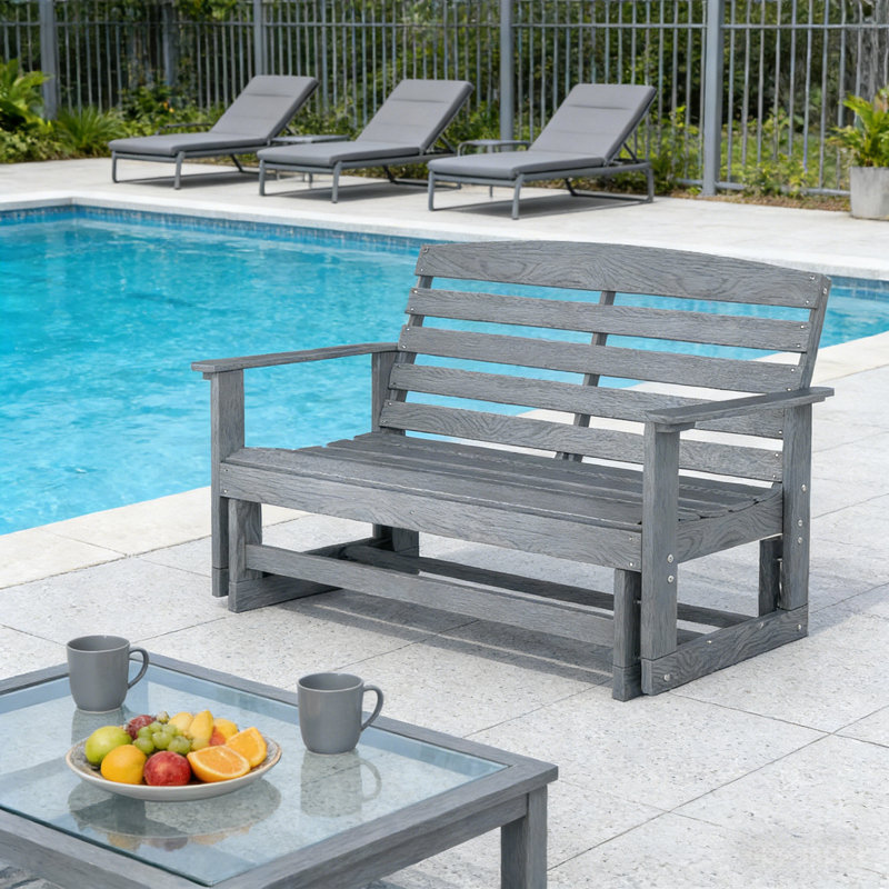 Banc oscillant et causeuse Loveseat, Gris