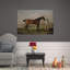 Racehorse And Groom Classic Traditional Abstract Horse Landscape Nature Wall Art Print 1 Piece Wrapped Canvas Wall Art-1367420780