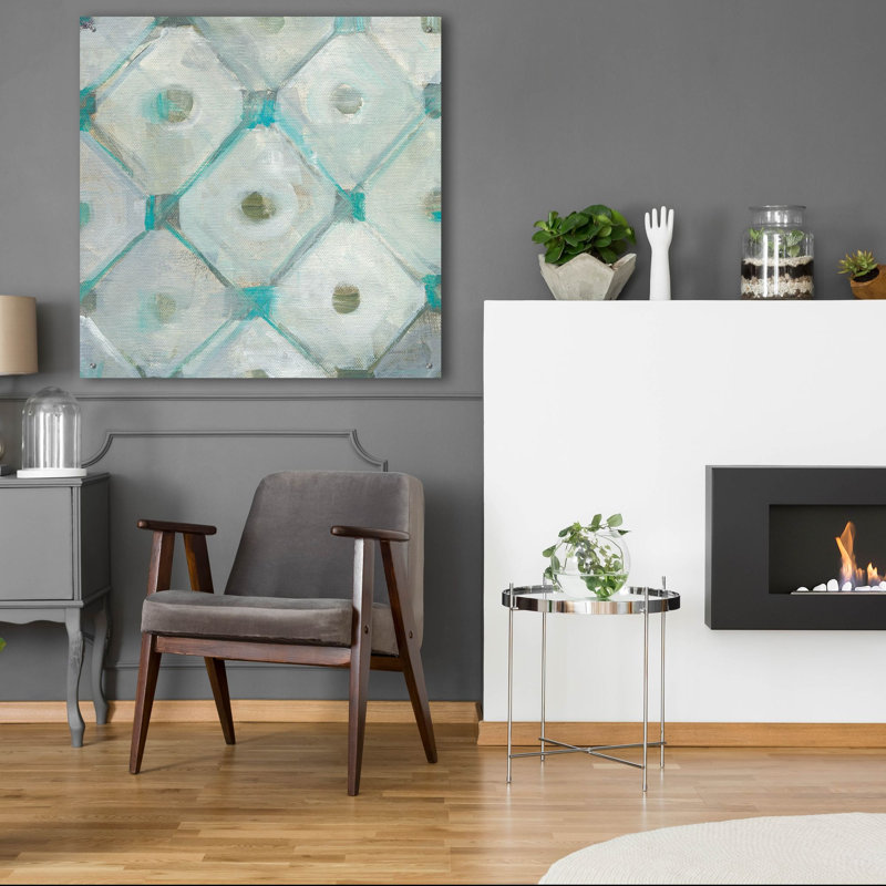  «Tile Element 1» par Danhui Nai, art mural en verre acrylique, 36 po x 36 po