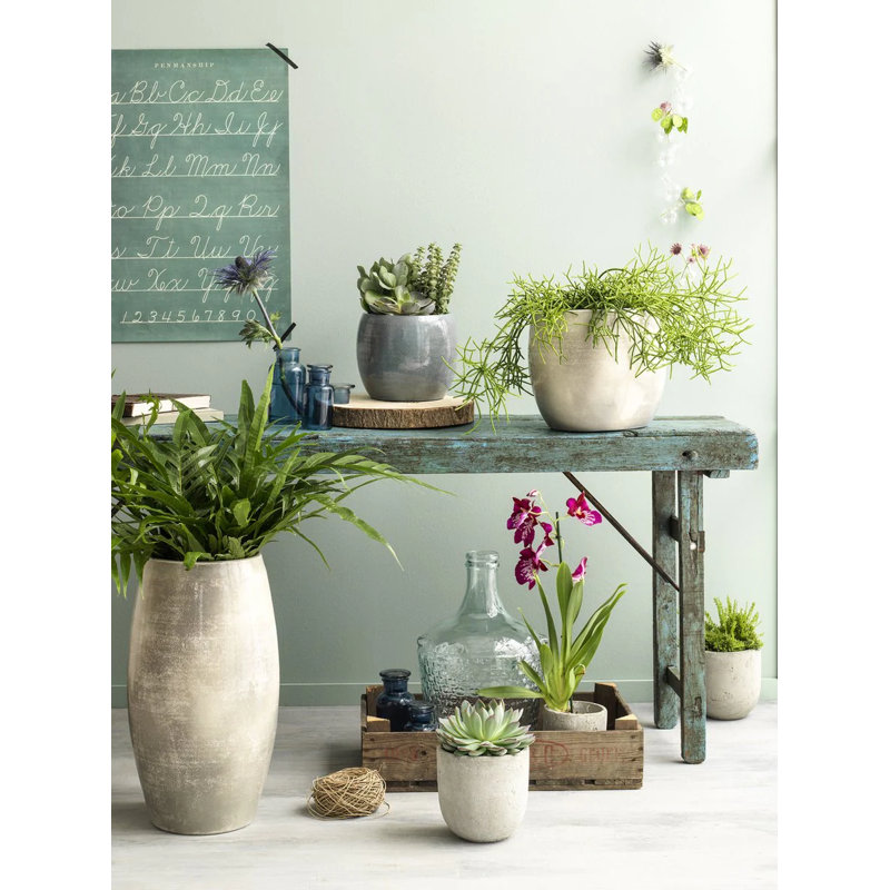 Kramer Handmade Pot Planter, Dark Blue, 35cm H x 38cm W x 38cm D