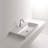 WS Bath Collections Normal 17.7'' White Ceramic Rectangular Bathroom Sink with Overflow