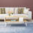 Modern Coffee Table, Sapphire & White, 35.4 x 15.7 x 17.7 inches | 100% Melamine Coated Particle Board, Thickness: 0.7 inches | Stylish Design for Living Room, Durable & Easy to Clean, Perfect for Contemporary Homes-1775096646