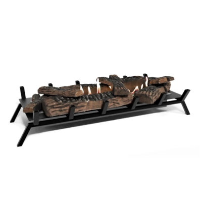 Watsontown George Oliver 76 cm W Matte Black Bio-Ethanol Fireplace with 11266 BTU