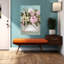 «Love lettre I», art mural abstrait contemporain et romantique-129025025