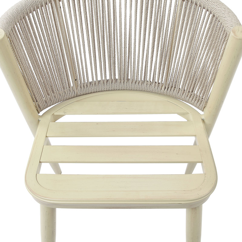 Ensemble de table de salle à manger ovale en aluminium 3 pièces 41 po Anna-Sophia, Beige, Naturel