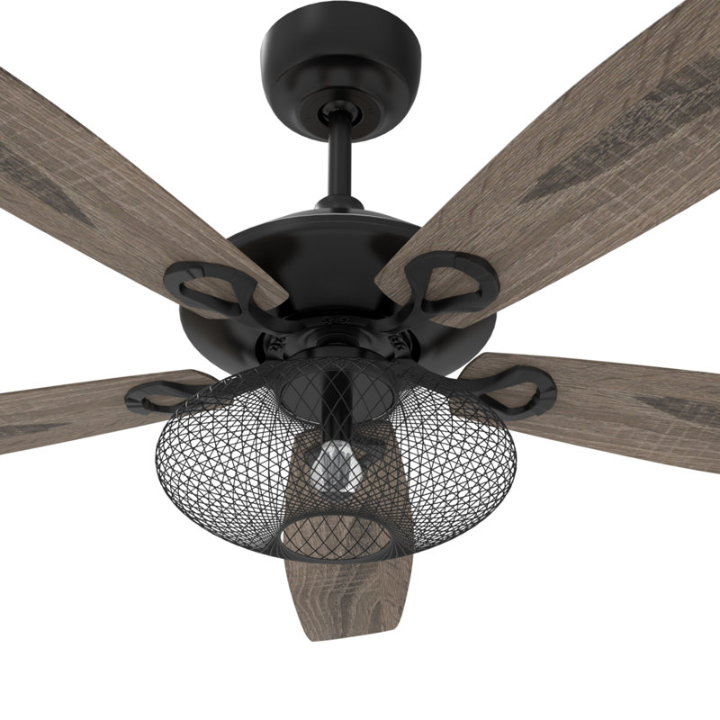 Ventilateur de plafond standard à 5 pales de 52 po avec télécommande et éclairage inclus Mccutchenville