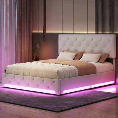 Upholstered Ottoman Storage Bed