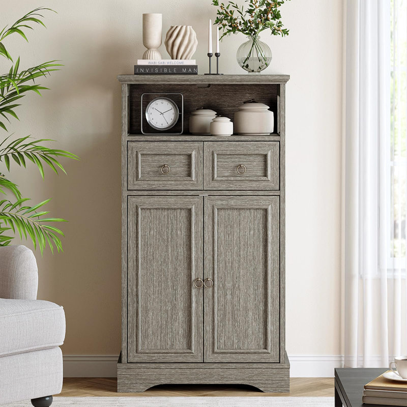 Storage Cabinet With Drawers And Adjustable Shelves