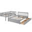 Le lit superposé Safe Safe, gris, répond aux normes élevées et offre une plateforme de couchage stable-1095500686-1095500684