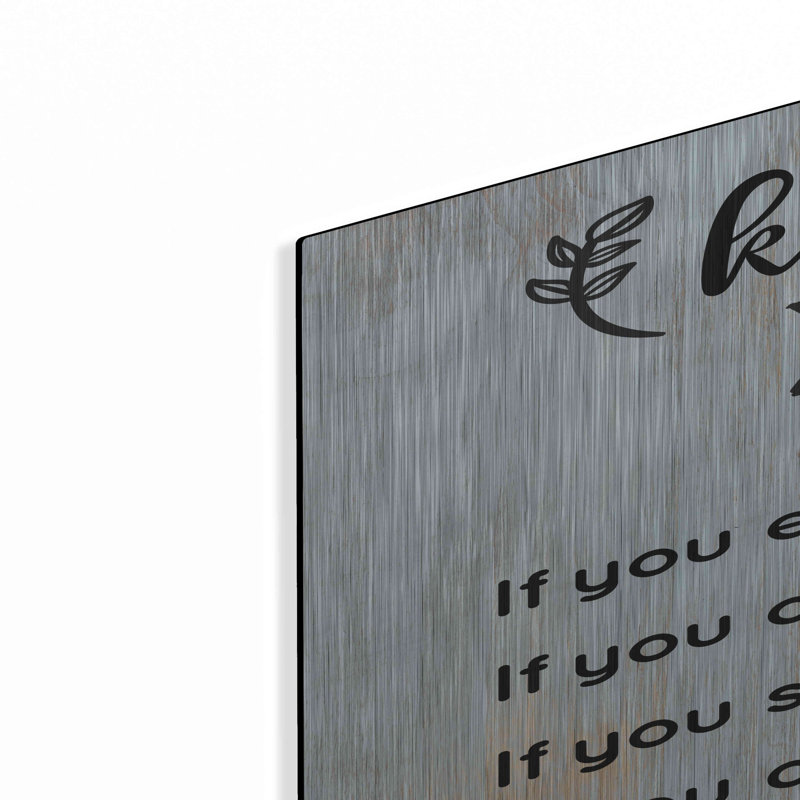 «Kitchen Rules» par Seven Trees Design, art mural en métal, H 36 po x l 24 po