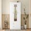 Armoire à miroir 3 portes avec tablettes